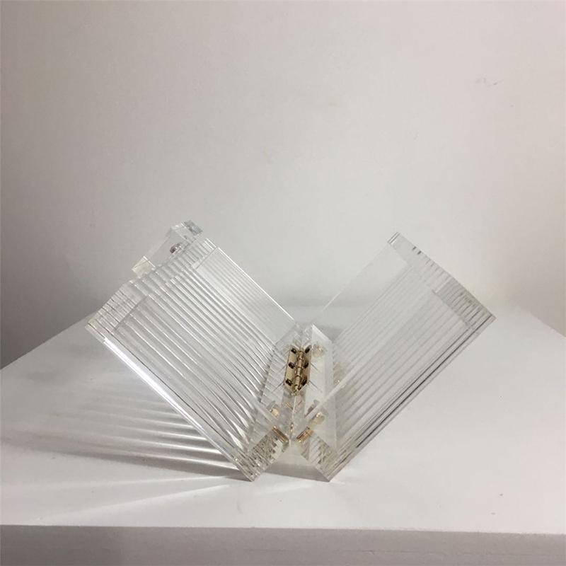New Design Transparent Acrylic Evening Bag Women Clear Purse Chain Shoulder Crossbody Clutch Luxury Brand Wedding Party Handbags