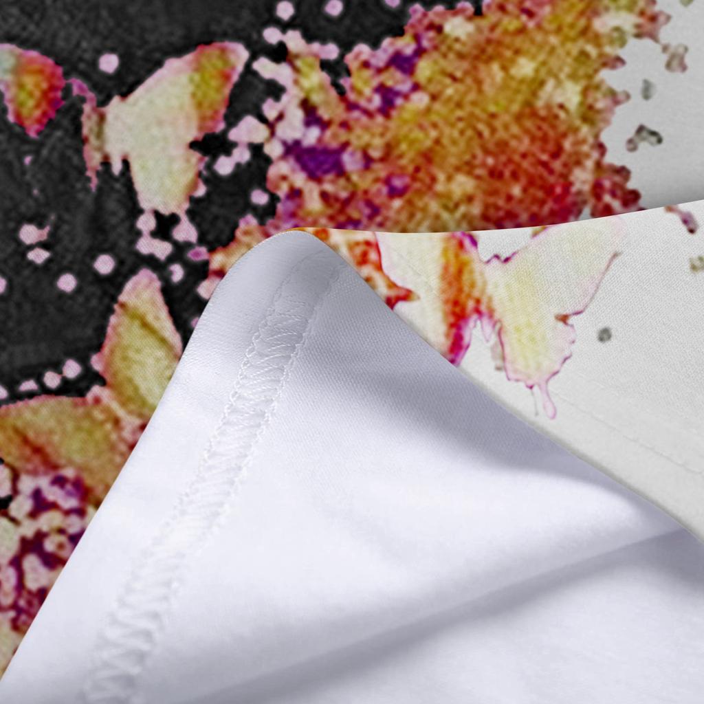 Women's Casual Short Sleeve Comfortable 3D Printing Round Neck T-Shirt