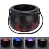 Halloween Heksenketel Rookmachine Mistmaker Verstuiver met Kleurveranderend LED-licht Feest Requisiet