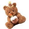 Cute Cake Bear Plush Toy - Sleep Companion Teddy for Girls' Birthday