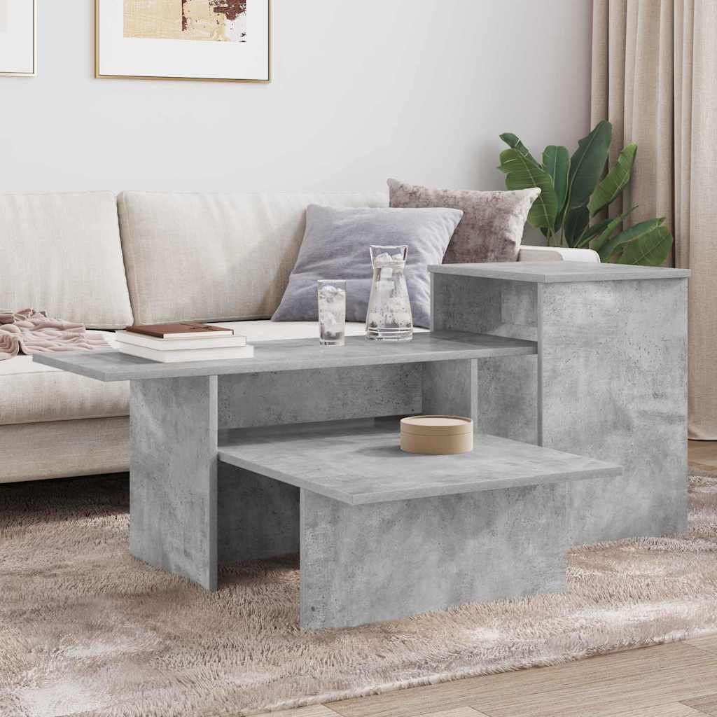Console Table Concrete Grey 91.5 x 35 x 38.5 cm Particleboard