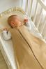 Rounded muslin sleeping bag for children S 0-6 months summer TOG 1.0 - camel