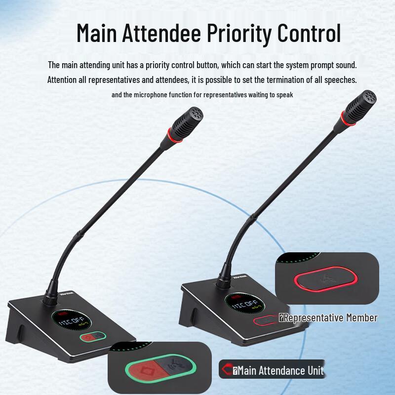 XEW-730E Professional Wired Digital Conference Microphone System (CN version)