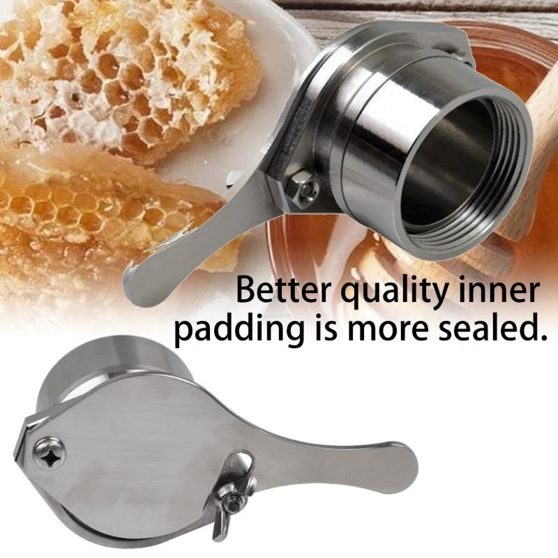 High Efficiency Beekeeping Honeys Valves Efficient Honeys Tap Valves Stainless Steel Texture for Home and Small Apiaries