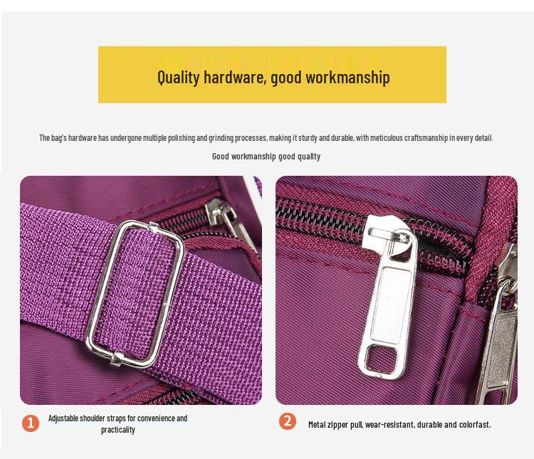 Large Capacity Women's Single-Shoulder Crossbody Bag - Stylish Oxford Nylon for Middle-Aged Moms