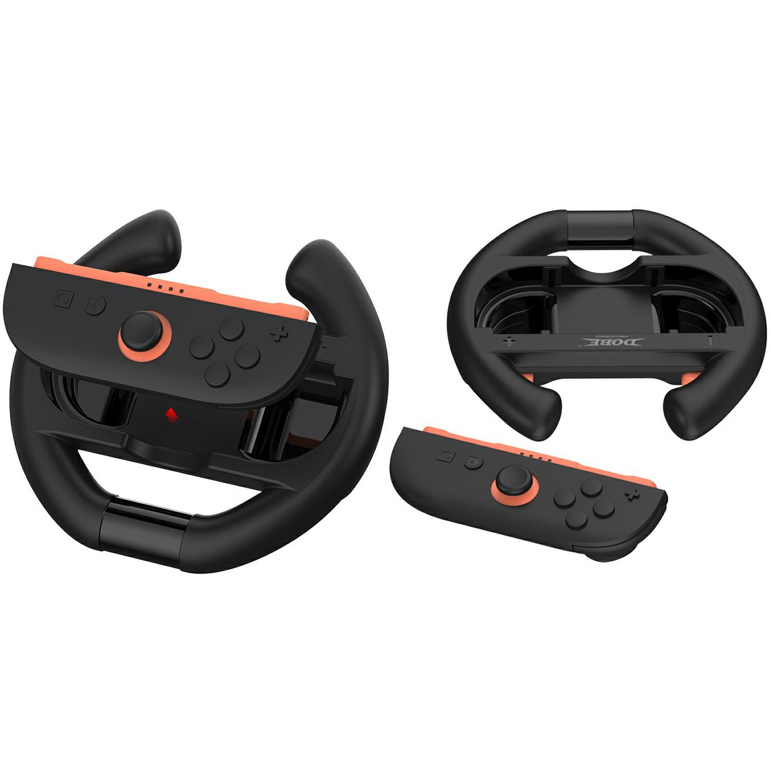 

DOBE TNS-3195 2Pcs For Nintendo Switch 2 Racing Steering Wheel Joy-Con Controller Grip Holder A