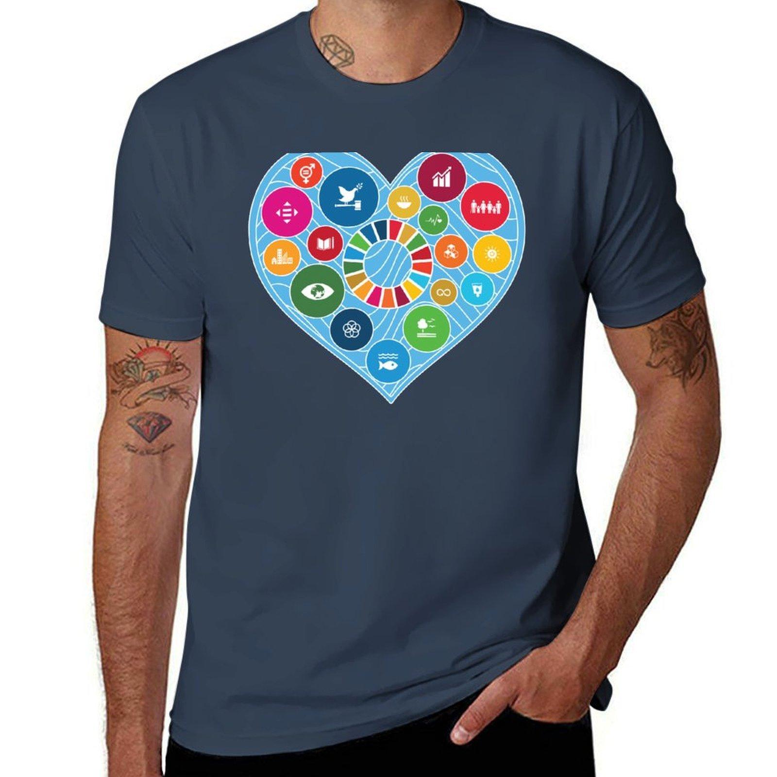 Love Sustainable Developunisext Goals Sdgs 2030 Tshirt Simple Graphic Design Tshirt S