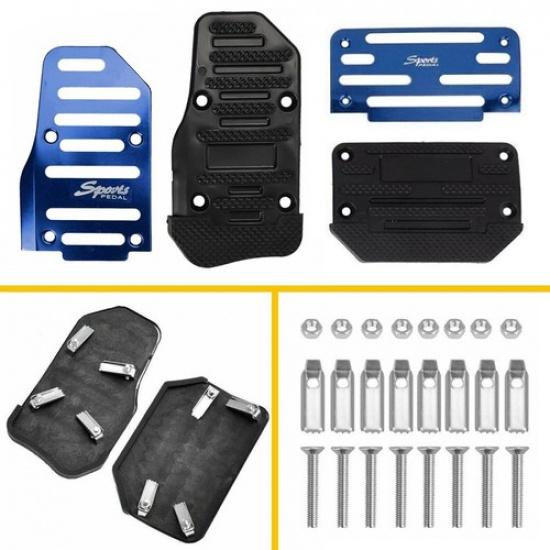 Universal Non-Slip Automatic Gas Brake Foot Pedal Pad Cover Car Accessories Bule