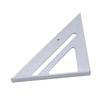 Règle Triangle Alliage d'Aluminium Set d'Équerre de Charpentier Angle Outils de Menuiserie Outil de Mesure 7 Pouces Équerre à Dessin Triangulaire Métrique