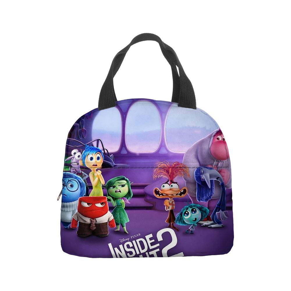 Mind Secret Service 2Inside Out 2 Plush Insulated Lunch Box Bag Portable Foil Ice Bag Picnic Bag