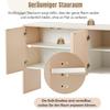 Sideboard Aufbewahrungsschrank, Moderne Schlichter Anrichte mit 4 Türen, Verstellbares Regal, Lagerschrank Beistellschrank