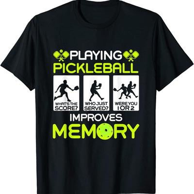 New Limited Playing Pickleball Improves Memory Dink Player T Shirt
