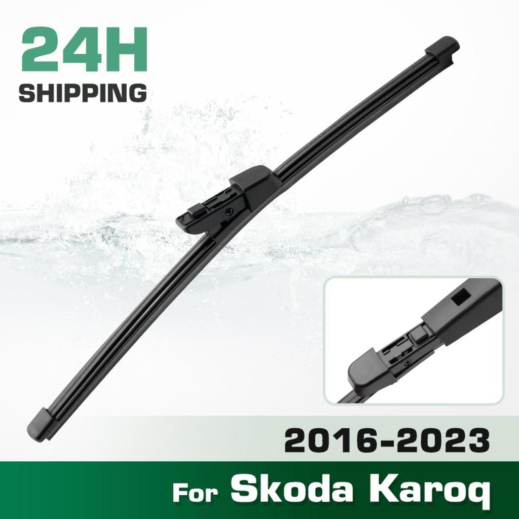 Rear Windshield Wipers Blades,Premium All-Season Wiper Blades Replacement For Skoda Karoq 2016-2023,Natural Rubber Bayonet,Easy To Install 13″