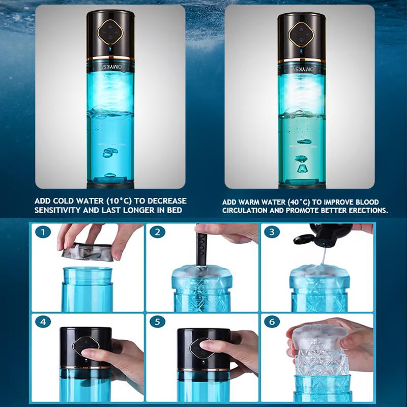 Electric Penis Pump Male Sex Toys Dick Enlarger Erection Air Water Extender Training Pressure Suction Automatic Male Masturbator