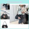 Trendy Street Style Large Capacity Black Tote Bag With Premium Fabric For 2024 Summer