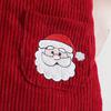 Baby Christmas Corduroy Suspender Skirt Set: Embroidered Dress Romper for Ages 0-1, European & American Style