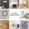 Wall Mounted Self Adhesive Power Strip Fixer Removable Cable Organizer Desktop Socket Holder for Office Home