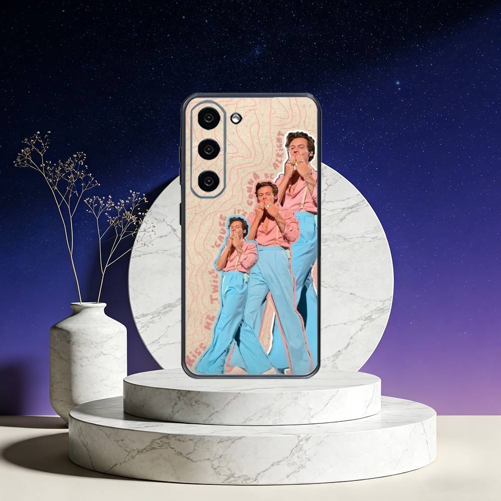 Singer Harry Styles Phone Case For Samsung Galaxy A73,A72,A71,A70,A53,A52,A51,Others Soft Black Cover