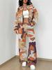 Camouflage Style Autumn and Winter New European and American Women's Clothing Outdoor Fashion Suit Women