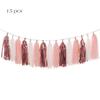 Wedding Party Decoration Color Paper Tassel Garland Bride To Be Birthday Decor Baby Shower Girl Slingers Mermaid Party Supplies