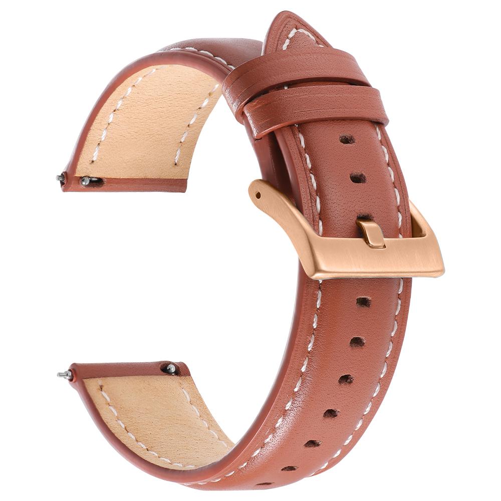 Cinturino per Orologio in Pelle di Vitello Materiale Morbido Cinturino da Polso 18mm 20mm 22mm con Fibbia in Acciaio Inossidabile Accessori per Orologio