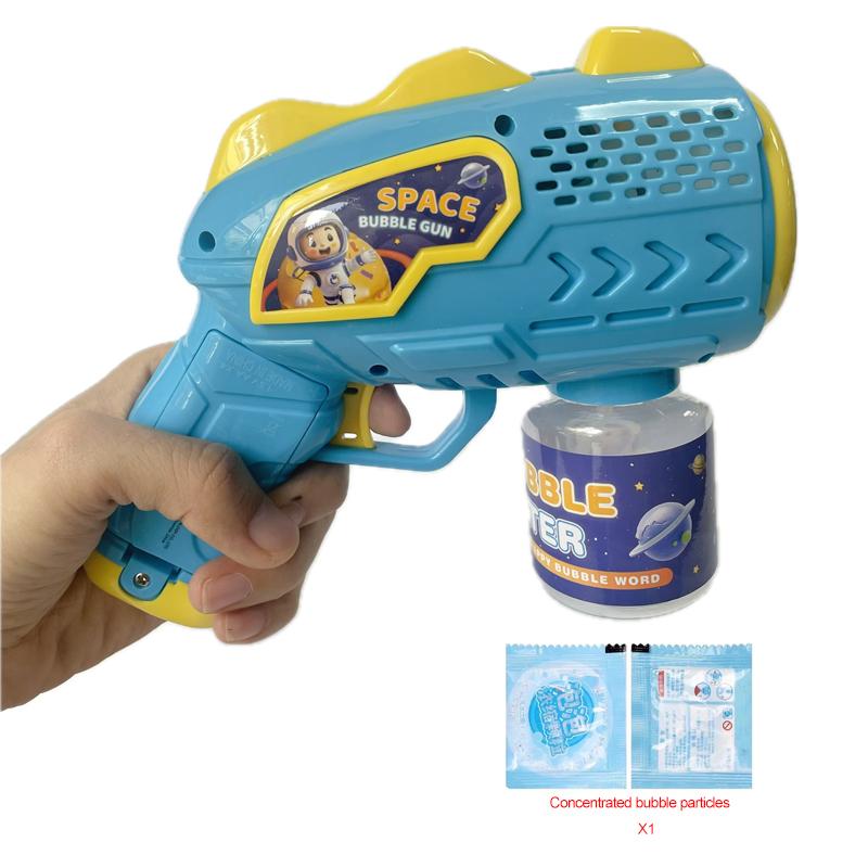 Weltraum-Astronauten Vollautomatische Seifenblasenpistole Raketen-Blasenmaschine Automatischer Bläser Mit Seifenblasenflüssigkeit Spielzeug Für Kinder Seifenblasen-Geschenk