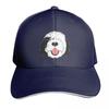 LOVE Black and White Sheepadoodle   Baby Blue Baseball Cap Unisex Women Casual Summer Sport Sun Cap