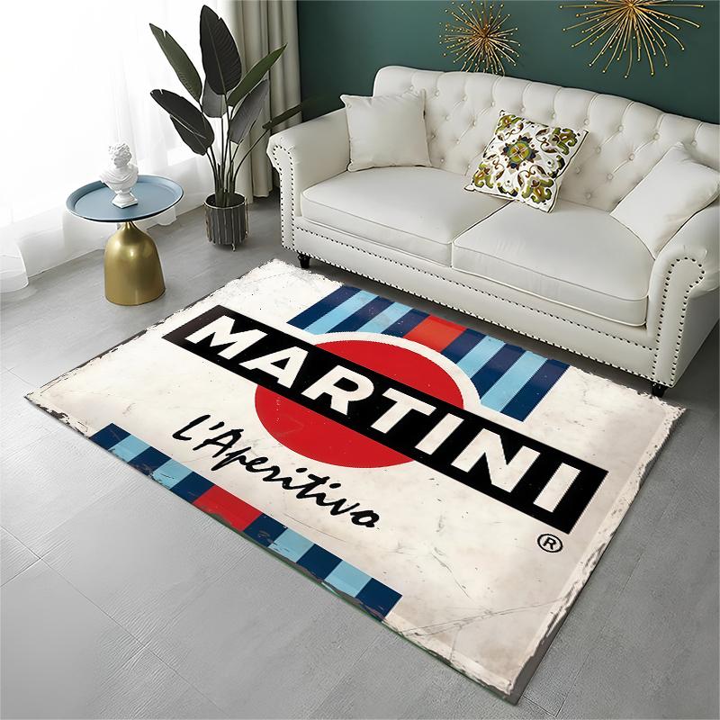Rennwagen M-Martini Moto Rutschfeste Teppichboden für Wohnzimmer, Schlafzimmer, Spielzimmer, Weiche Teppichbodenmatte Heimdeko Teppich Kinderzimmer