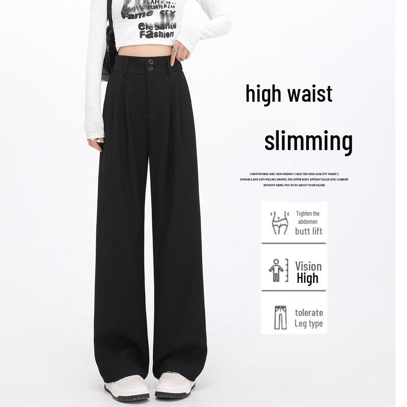 

Handu Yishe Women s Double Pleated Wide-Leg Suit Pants XL