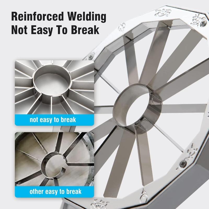 8/12 Klingen Edelstahl Apfelschneider Teiler Entkerner,Apfelschneider,Zinklegierung Apfelentkerner,Apfelschneiden Obstschneider Küchenwerkzeug