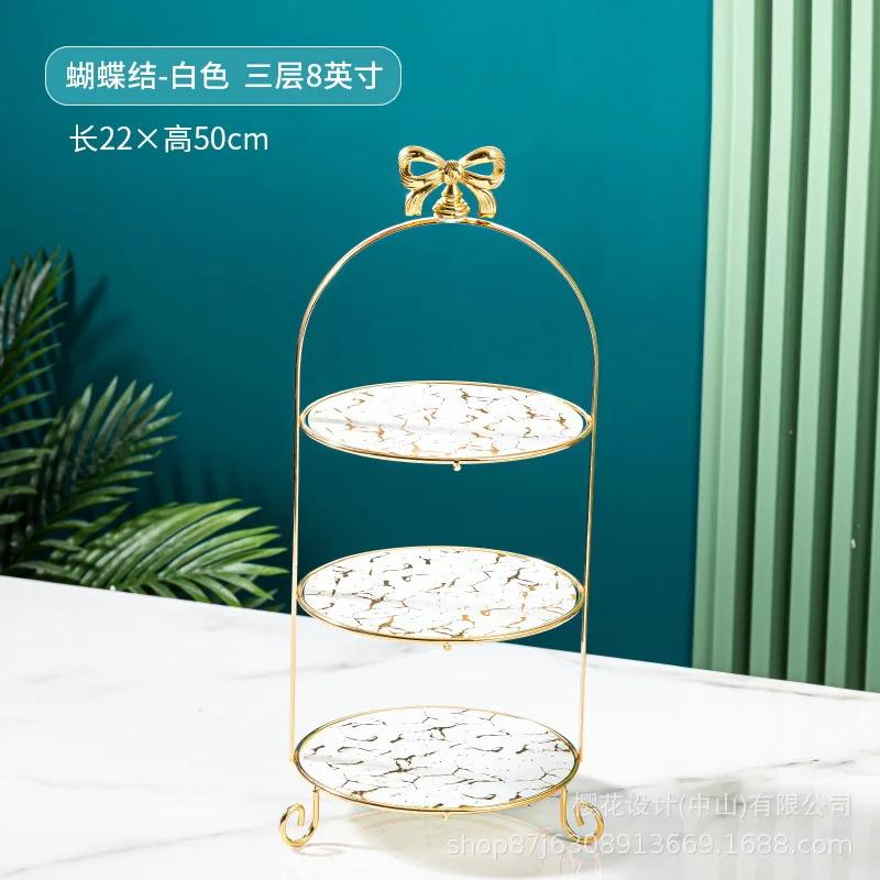 Suport de tort din sticlă marmorată multistrat Farfurie de desert Vas pentru dim sum Formă de tort Farfurie pentru gustări Tavă Farfurii pentru sushi Vas pentru fructe Suport de prezentare