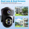 4K 8MP HD Video Surveillance Camera Wifi Outdoor Dual Lens Wireless Security IP Cameras PTZ Smart Home Wi-Fi Cam CCTV IPC360 app