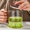 Mingguang Tea Cup Glass Tea Infuser High Borosilicate Green Tea Mug for Men