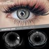 Eyeshare 1 par fargelinse diamantfargekontaktlinser Vakker pupillsminke kontaktlinse Årlig bruk Kosmetisk skjønnhet øyelinser