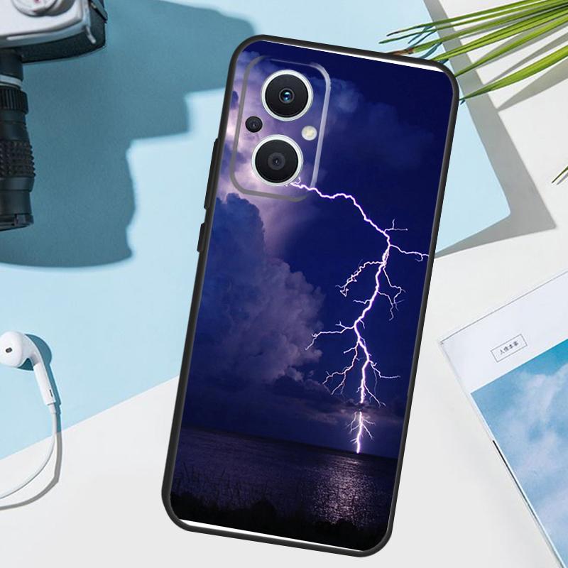 Sky Lightning Style Cover For OPPO Reno 11 12 13 14 Pro 11F 12F 13F 14F 7 8 Lite OPPO Find X5 X6 X8 X9 Pro Case