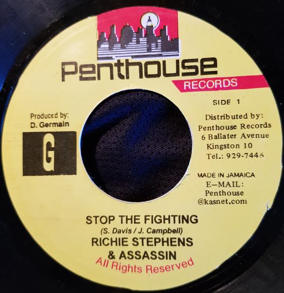 

7inch Record RICHIE STEPHENS ASSASSIN Stop The Fighting NONE Penthouse Recor 2006 Jamaica Reggae Ska Dub Used