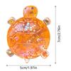 Glitter Turtle Shape Squeeze Toy Stress-relieving Fingertip Sensory Toy Anti Stress Sensory Fidget Toy Turtle Decompressions Toy