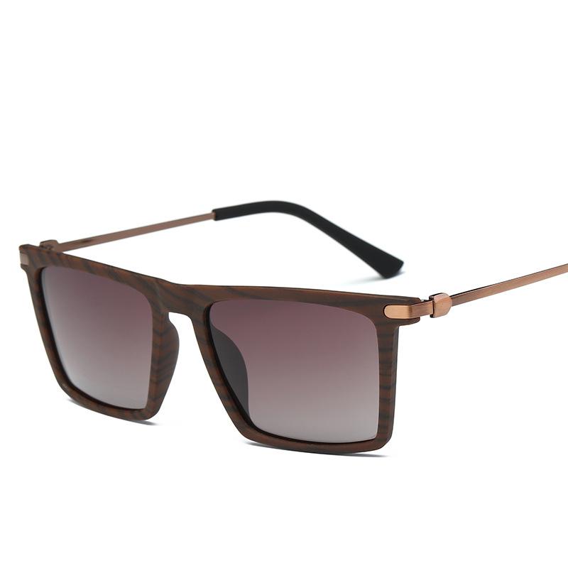Trendy Square Polarized Korean Style Couple Sunglasses 8823 for Men