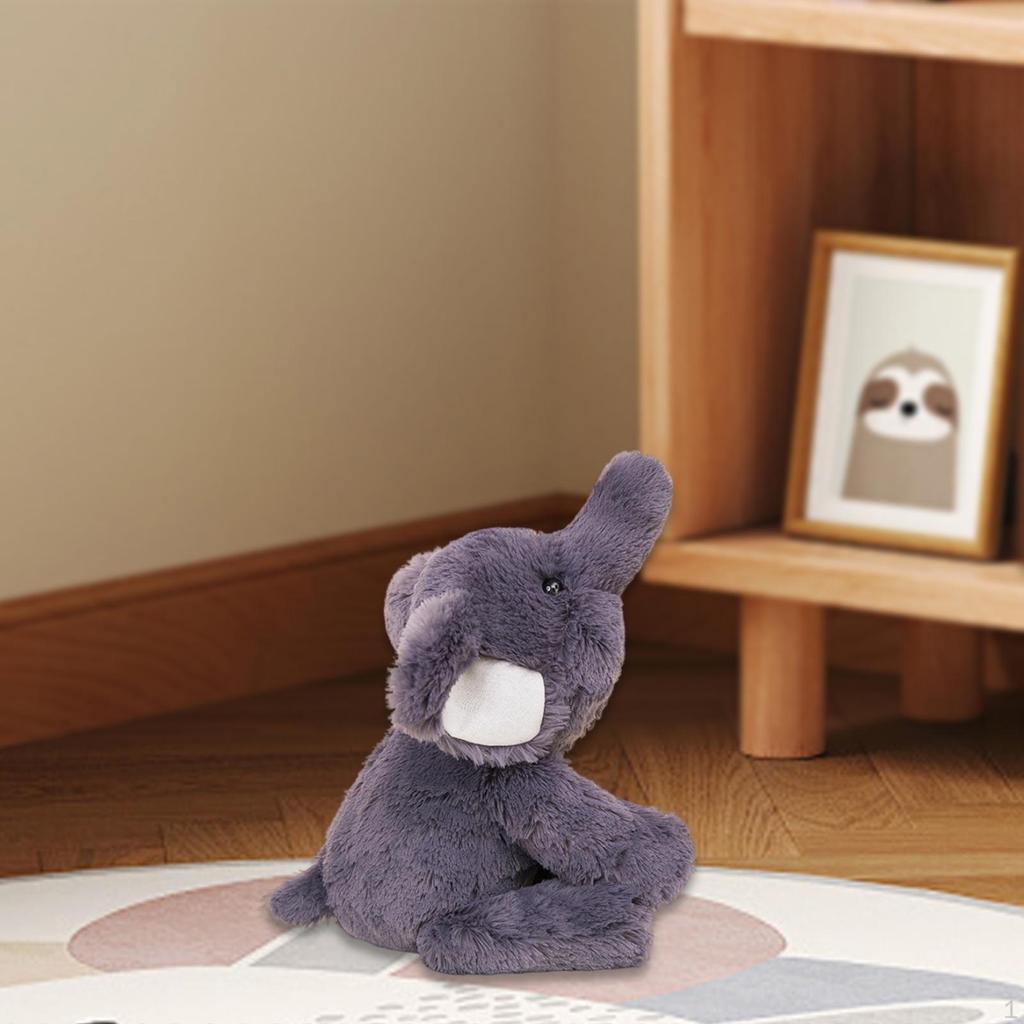 Cute Elephant Plush Toy Hugging Living Room Decoration Animal Doll