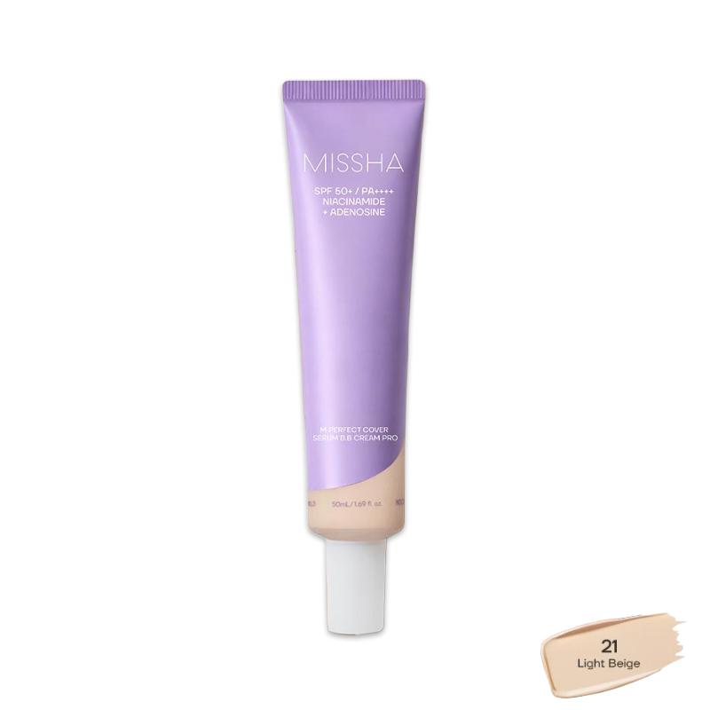 

[Выбор Карди Би] MISSHA M Perfect Cover Serum BB Cream (20 мл / 50 мл) (4 варианта) #No.21 Light Beige 50ml