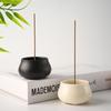 Handmade Japanese Zen Ceramic Incense Burner - Small, Ideal for Sandalwood & Agarwood Aromatherapy or Tea Ceremony