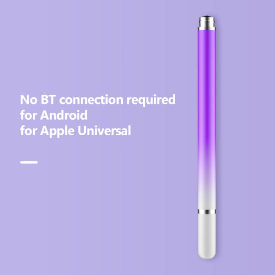 Tablet Stylus Sensitive Transparent Disc Nib Gradient Color Widely Compatible Precise Smooth Writing