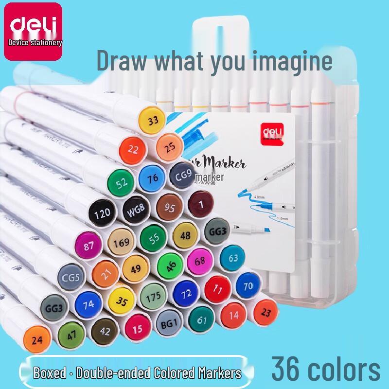 Deli Double-Ended Art Marker Pen Set