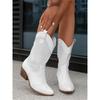 Winter New Arrivals: Mid-Heel 40-43 Suede Low-Cut Women's Boots