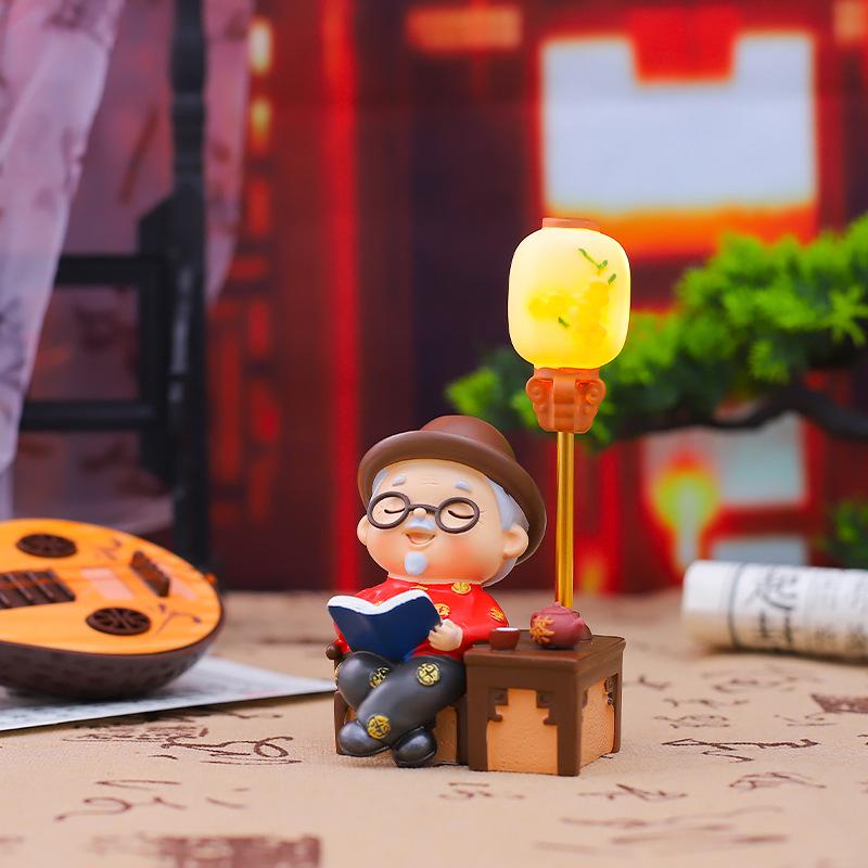 "Decor creativ pentru casă cuplu japonez în vârstă pentru nunți și cadouri - Model 935-1"