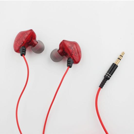 Wired Earphone In-ear HiFi Stereo Long Cable 3.5mm Plug Music Earbuds Monitoring Headphone for Live Broadcast
