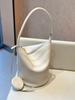 Genuine Cowhide Women's Bucket Bag, Underarm & Crossbody Bag, Elegant Minimalist Designer Handbag for Spring Summer