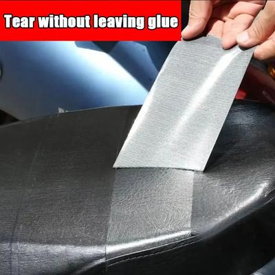 Selbstklebendes Leder-Reparaturband für Autositze, Sofa, Handtaschen, Jacken, Möbel, Schuhe, Erste-Hilfe-Flicken, Lederflicken zum Selbermachen, Schwarz