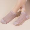 Summer Solid Women Summer Breathable Mesh Ankle Socks for Women Girls Fashion Harajuku Candy Color Cotton Low Cut Hollow Out Socks