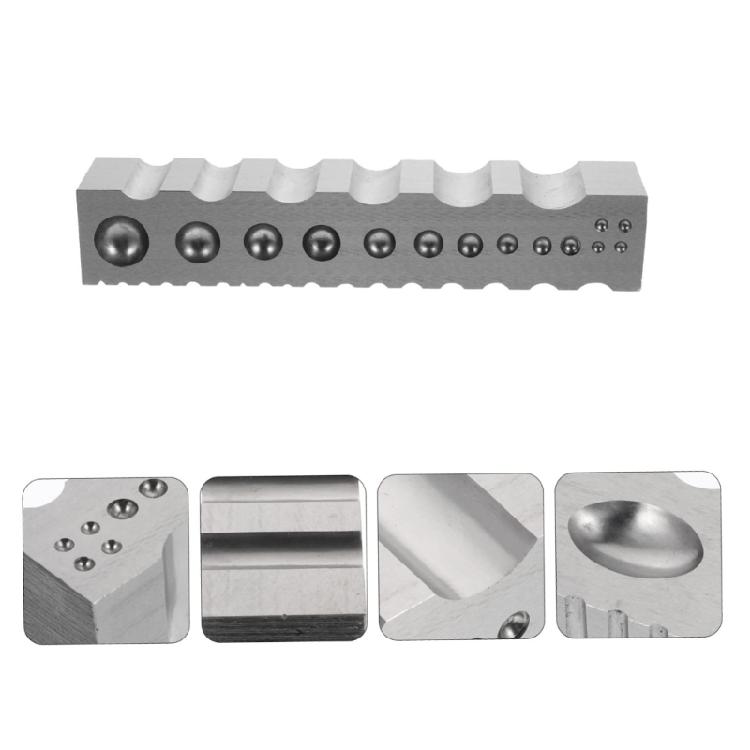 Strumento Essenziale per Scanalature di Braccialetti in Acciaio Versatile Strumento Blocco in Acciaio per Artigianato di Gioielli Incisione e Modellatura di Braccialetti